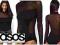 ASOS czarne koronkowe body 40