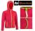 -45% QUECHUA polar Hoodie LIGHT neonowy róż 10 L