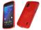 Red elastyczne etui Gel LG Nexus 4 + folia wymiar