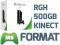 NOWY XBOX 360 SLIM E + RGH + RGX + 500GB + KINECT!