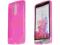 Różowe elastyczne etui Gel do LG G3 mini + folia