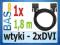 Kabel DVI wtyk - wtyki 1,8m