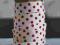 TASIEMKA rypsowa ecru w czerwone grochy 1,99