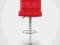 hoker barowy stołek krzesło czerwone skora eko reg