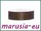 Tasiemka wstążka w kropki 25mm 1m BRĄZOWA