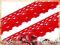 Koronka bawełniana czerwona 28 mm