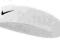 Opaska na głowę NIKE SWOOSH HEADBAND frotte biała
