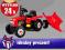 MEGA traktor na PEDALY traktorek z PRZYCZEPKA *zi