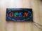 TABLICA REKLAMA SZYLD NEON OPEN REKLAMA ŚWIETLNA