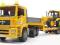 BRUDER 02776 Ciężarówka MAN TGA z ładowarką JCB