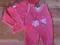 welurowy komplet śpiochy śpioszki + kaftanik r. 56