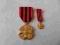 BELGIA - Medal ZŁOTY za 25 służby z miniaturką