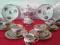 SERWIS DO KAWY ,,KWIATY RETRO,, PORCELANA