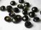 Guziczki piękne -czrne, fasetowane  -  śr.14 mm