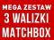 3x zestaw WALIZKA rozkładana MATCHBOX pop-up