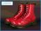 Glany Dr. Martens RED PATENT LAMPER 1460 W r 36