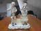 Duża ceramiczna figura - muzykująca para
