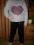 CEKINOWE LEGINSY ELEGANCKIE+ BLUZA SERCE F&amp;f