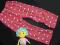 TU*śliczne SPODNIE piżama HELLO kitty RED*98/104