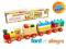 PLAYME DREWNIANA KOLEJKA Z KLOCKAMI 3 WAGONY 8168
