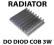 RADIATOR ALUMINIOWY 60 x 70 x 15 mm do COB 3W 6005