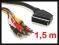 Przejście Kabel RCA wtyk x6 /SCART EURO wtyk 1,5m