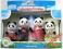 Sylvanian Panda Families Zestaw Rodzina Pand Flair