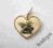 Złoty MEDALIK ANIOŁEK serce w próbie 585 !