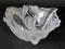 SZKLANA MISA LIŚĆ - BIAŁE SZKŁO