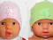 Śliczne czapki dla niemowląt Rozmiar 38-40