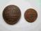 Rosja,dwie stara monety.