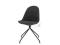 Krzesło Obrotowe Donna Czarne Tkanina Nogi Czarne
