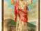 JEZUS złocony obrazek św.chromolitografia 1910r