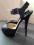 JIMMY CHOO RAVEN R.35.5 GLITTER BLACK