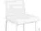 Krzesło metalowe H261 białe nogi białe wygodne