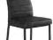 Krzesło metalowe H261 czarne nogi czarne wygodne