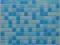 Mozaika szklana basenowa PTM 010 folia MIX BLUE
