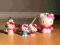 FIGURKI HELLO KITTY 4szt