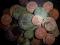 Zestaw starych monet 65 szt.