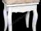 Stylowy TABORET BIAŁY seria White Classic (072314)