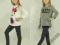 98 GRUBSZE LEGGINSY BROKATOWE, BROKAT, 2 KOLORY