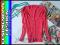 152 11-12 Długi KORALOWY KARDIGAN do legginsów