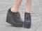 NEW LOOK czarne CREEPERSY platoforma CREEPERS