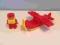Klocki Lego Duplo mały czerwony samolot plus pilot
