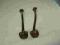 Stare mosiężne wieszaki - 2 sztuki