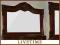STYLOWE rzeźbione LUSTRO Biedermeier 77503