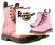 GLANY BUTY DR. MARTENS LEATHER PINK LAMPER R.38!