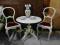 KOMPLET KAWOWY LUDWIK FILIP   STÓŁ + 2 KRZESŁA