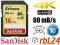 Sandisk SDHC EXTREME 16GB 60 MB/s CLASS10 UHS-I 4K