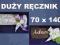 Recznik z imieniem z HAFTEM Prezent urodziny TORT
